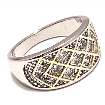 0.75ctw Diamonique Diamond Anniversary Ring Size 8