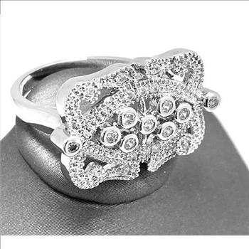 0.75ctw White Sapphire Ring