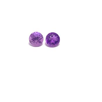 0.95 ctw Lot of Matching Natural Brazilian Untreated Amethyst Gemstones