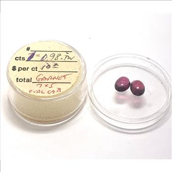 0.98ctw Natural Garnet Cabochon Cut Loose Gemstone 7X5mm