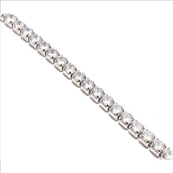 10.00ctw Diamonique Diamond Tennis Bracelet 18k Ovr