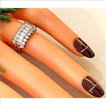 1.00ctw  Diamonique Diamond Anniversary Ring