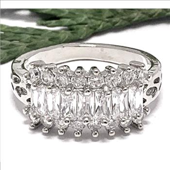 1.00ctw  Diamonique Diamond Anniversary Ring