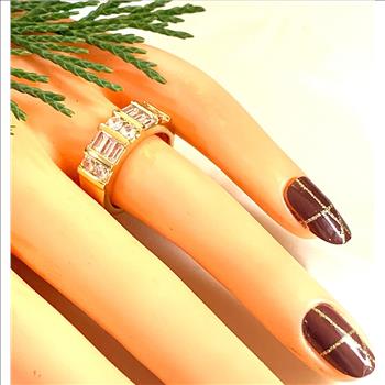 1.00ctw Diamonique Diamond Anniversary Ring Size 7