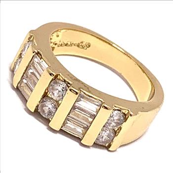 1.00ctw Diamonique Diamond Anniversary Ring Size 7