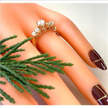 1.00ctw Diamonique Diamond Engagement Ring
