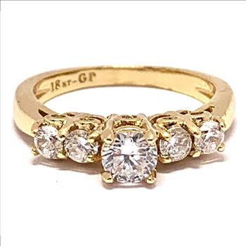 1.00ctw Diamonique Diamond Engagement Ring