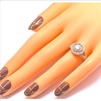 1.00ctw Diamonique Diamond Engagement Ring