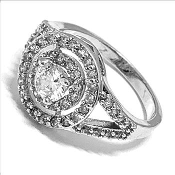 1.00ctw Diamonique Diamond Engagement Ring