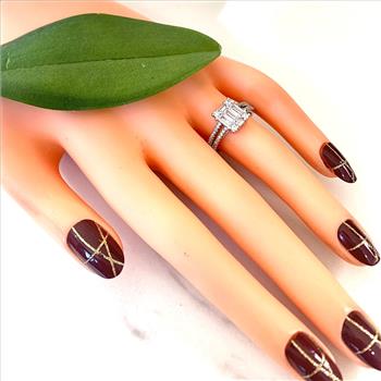 1.00ctw Diamonique Diamond Engagement Ring Size 7