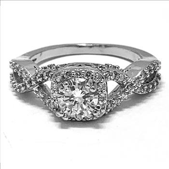 1.00ctw Diamonique Diamond Engagement Ring Size 7