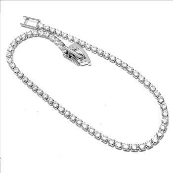1.00ctw Diamonique Diamond Tennise Bracelet 18K Gold Overlay