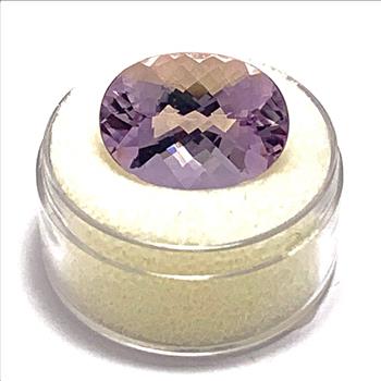 11.01ct Natural Brazilian Oval Cut Amethyst 12x18mm