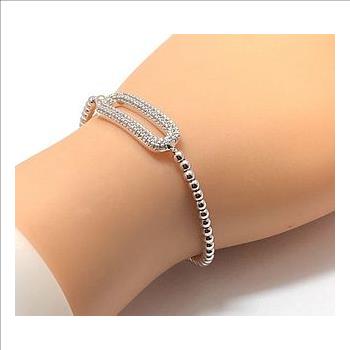 1.10ctw White Sapphire Bracelet