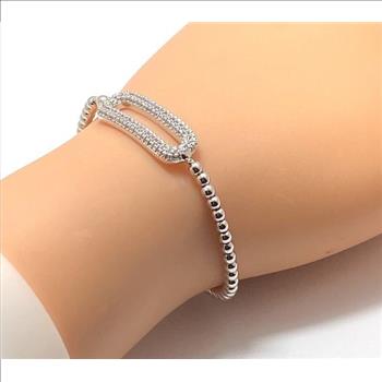 1.10ctw White Sapphire Bracelet