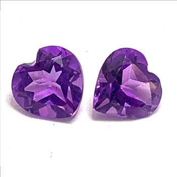 1.20 ctw Lot of Matching Natural Brazilian Untreated Amethyst Gemstones