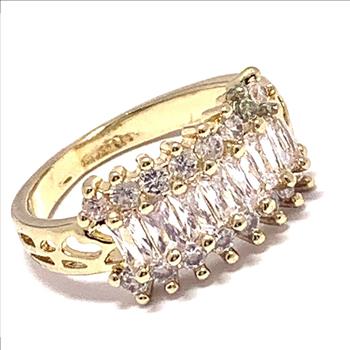 1.25ctw  Diamonique Diamond Anniversary Ring Size 6.5