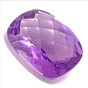 12.78ctw Large Natural  Royal Rich Deep Purple Amethyst Cushion Cut Loose Gemstone 18X13 MM