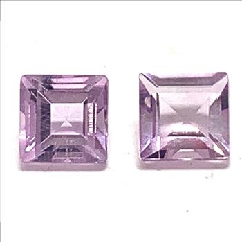 1.40 ctw Lot of Matching Natural Brazilian Untreated Amethyst Gemstones