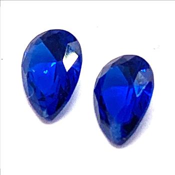 1.45ctw Lot Of Matching Cobalt Neon Blue Sapphire
