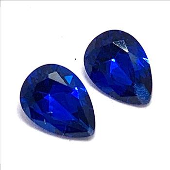 1.45ctw Lot Of Matching Cobalt Neon Blue Sapphire