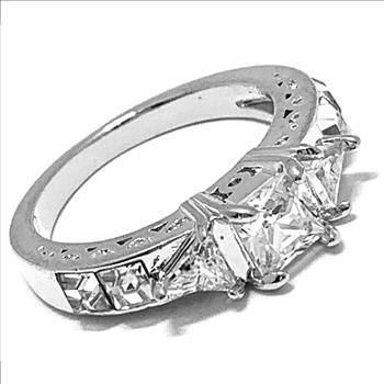 1.50ctw Diamonique Diamond Anniversary Ring Size 7