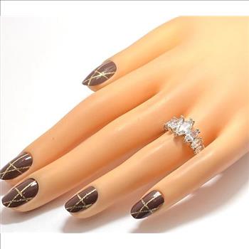 1.55ctw White Topaz Ring