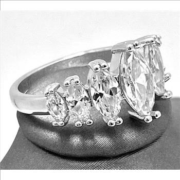 1.55ctw White Topaz Ring