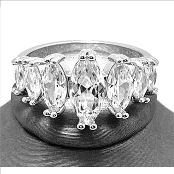 1.55ctw White Topaz Ring