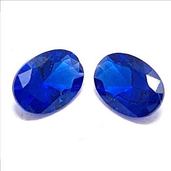 1.56ctw Lot Of Matching Cobalt Neon Blue Stones