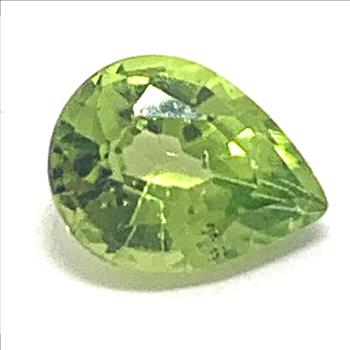 1.65ct Natural Pear Shape Natural Peridot  8mm x 6mm