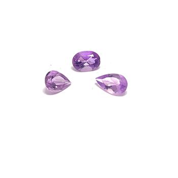 1.84 ctw Lot of Natural Brazilian Untreated Amethyst Gemstones