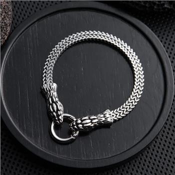 18K Gold Overlay Custom Design Snake Bracelet 8