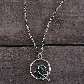 18K Gold Overlay Opal Necklace & Earrings Set