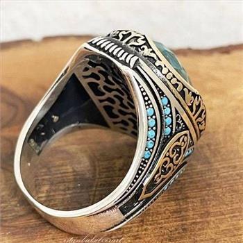 20.00ctw Blue Topaz Ring 18K Gold Over Size 8