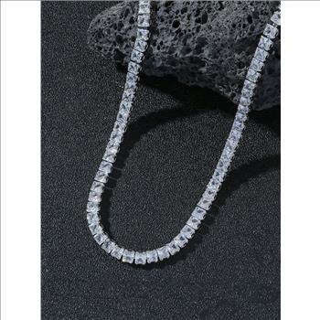 20.00ctw Diamonique Diamond Tennis Necklace