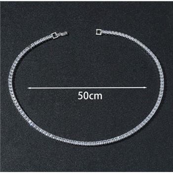 20.00ctw Diamonique Diamond Tennis Necklace