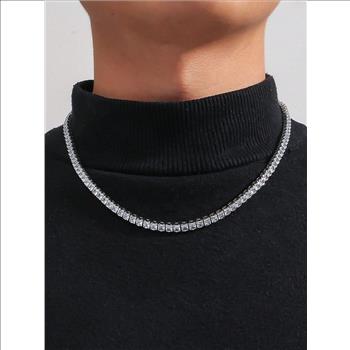 20.00ctw Diamonique Diamond Tennis Necklace