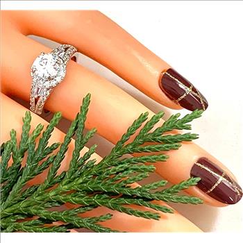 2.00ctw  Diamonique Diamond Engagement Ring