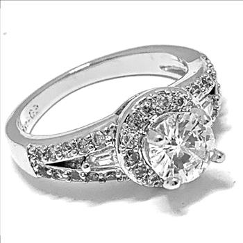 2.00ctw Diamonique Diamond Engagement Ring