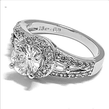 2.00ctw Diamonique Diamond Engagement Ring