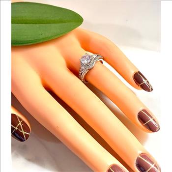 2.00ctw Diamonique Diamond Engagement Ring Size 6.5