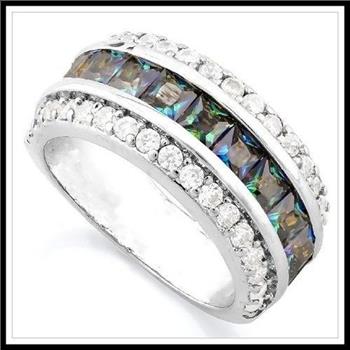2.00ctw Mystic & Diamonique Diamond Anniversary Ring