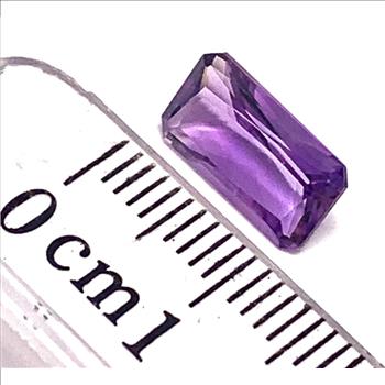 2.01ctw Natural Emerald Cut Brazilian Amethyst Loose Gemstone 10X5mm