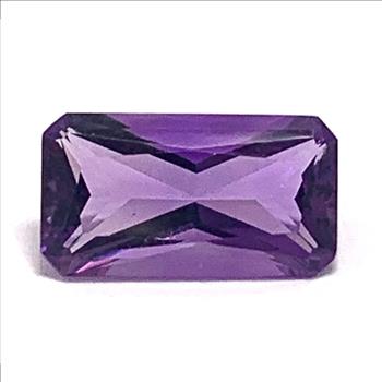 2.01ctw Natural Emerald Cut Brazilian Amethyst Loose Gemstone 10X5mm