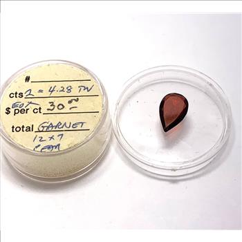 2.16ct Natural Garnet  Loose Gemstone 12x7mm