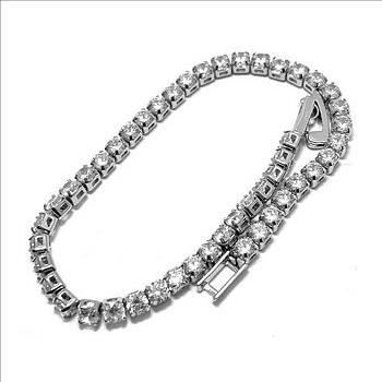 2.20ctw White Sapphire Bracelet