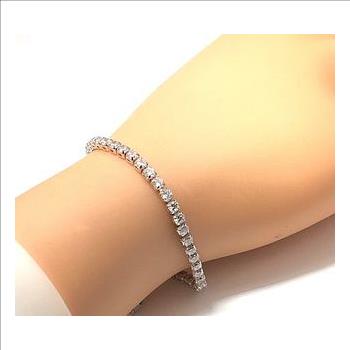 2.20ctw White Sapphire Bracelet