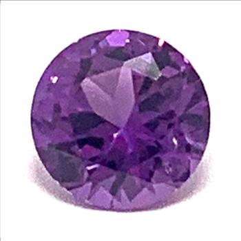 2.25 ct Natural Brazilian Round Cut Amethyst Gemstone 8X8 mm