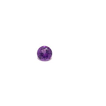 2.25 ct Natural Brazilian Round Cut Amethyst Gemstone 8X8 mm